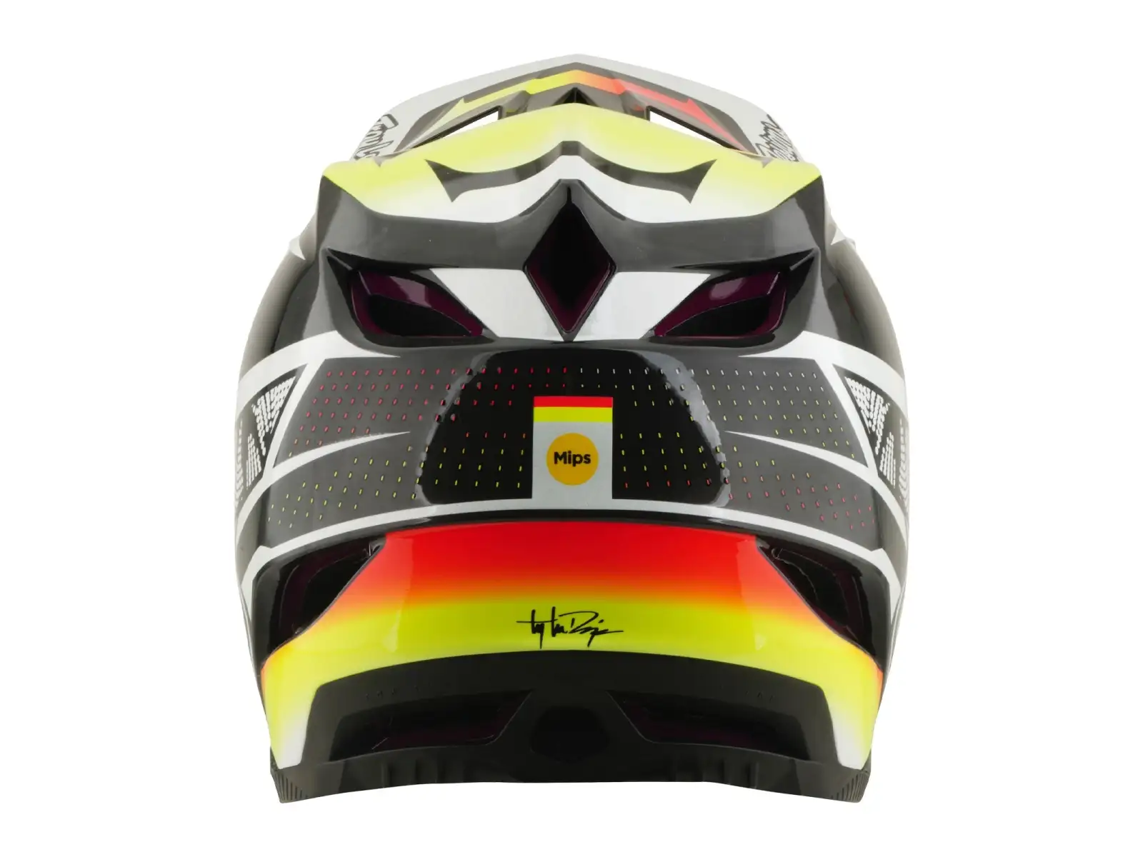 Troy Lee Designs D4 Carbon MIPS přilba Lined up Black
