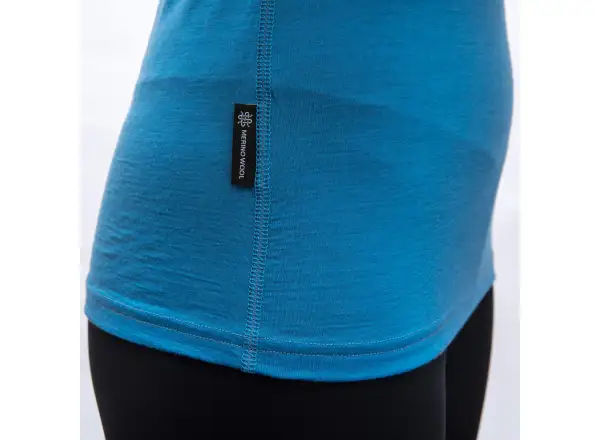 Sensor Merino Impress dámské triko dlouhý rukáv modrá/universe