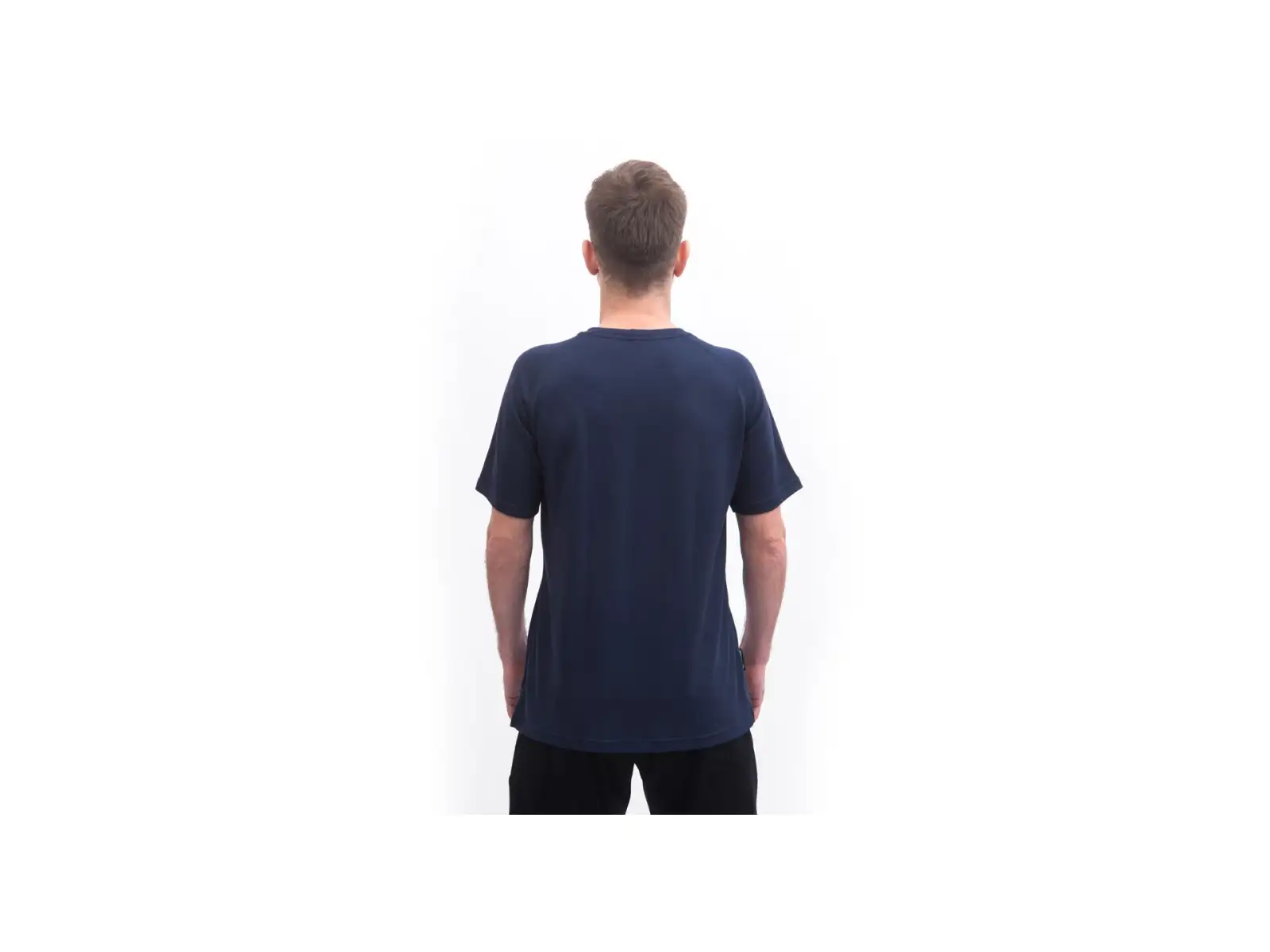 Sensor Merino Blend Moon pánské triko krátký rukáv Deep Blue