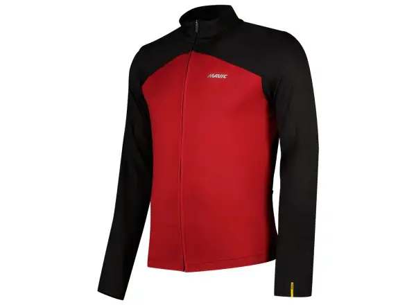 Mavic Cosmic Thermo pánský dres dlouhý rukáv Thermo Black/Biking Red