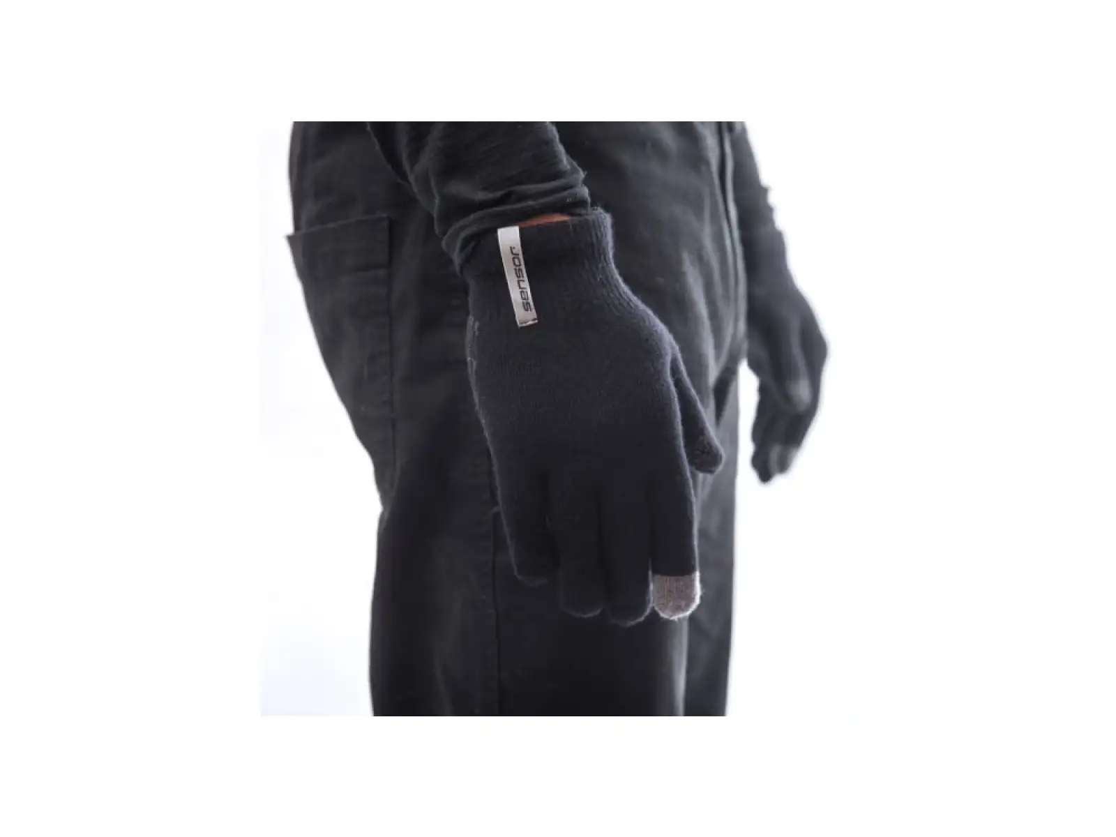 Sensor Merino rukavice černá