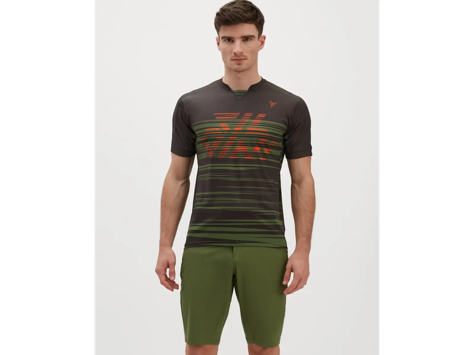 Silvini Gallo pánský dres krátký rukáv Garden/Olive