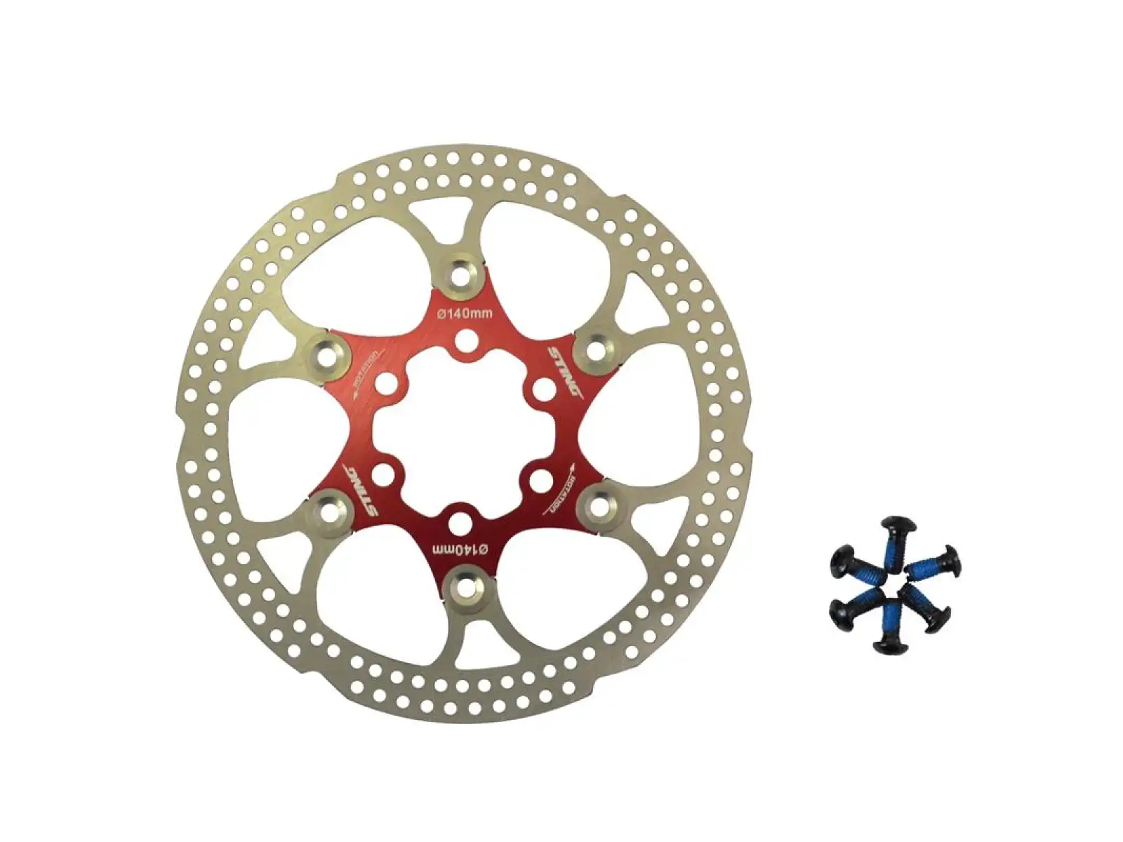 Sting ST-140 brzdový kotouč 140 mm červený