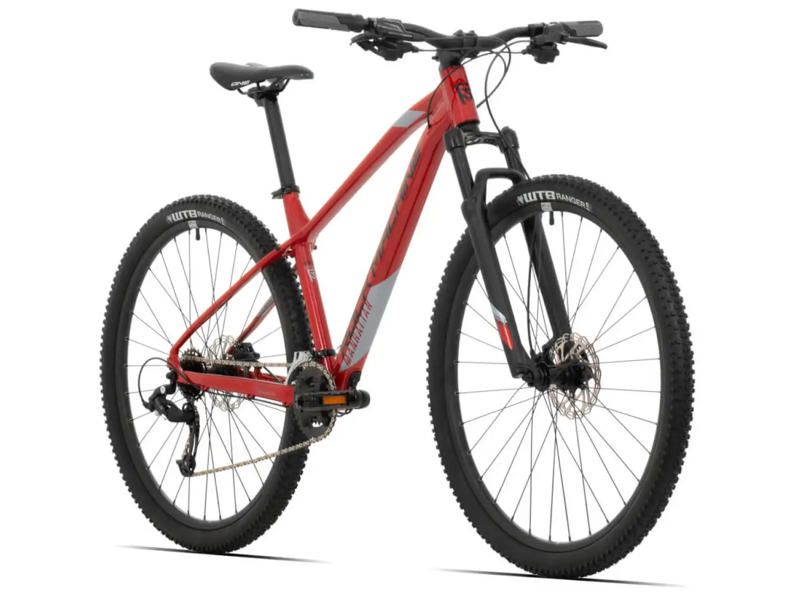 Rock Machine Manhattan 40-29 gloss metallic orange/silver horské kolo