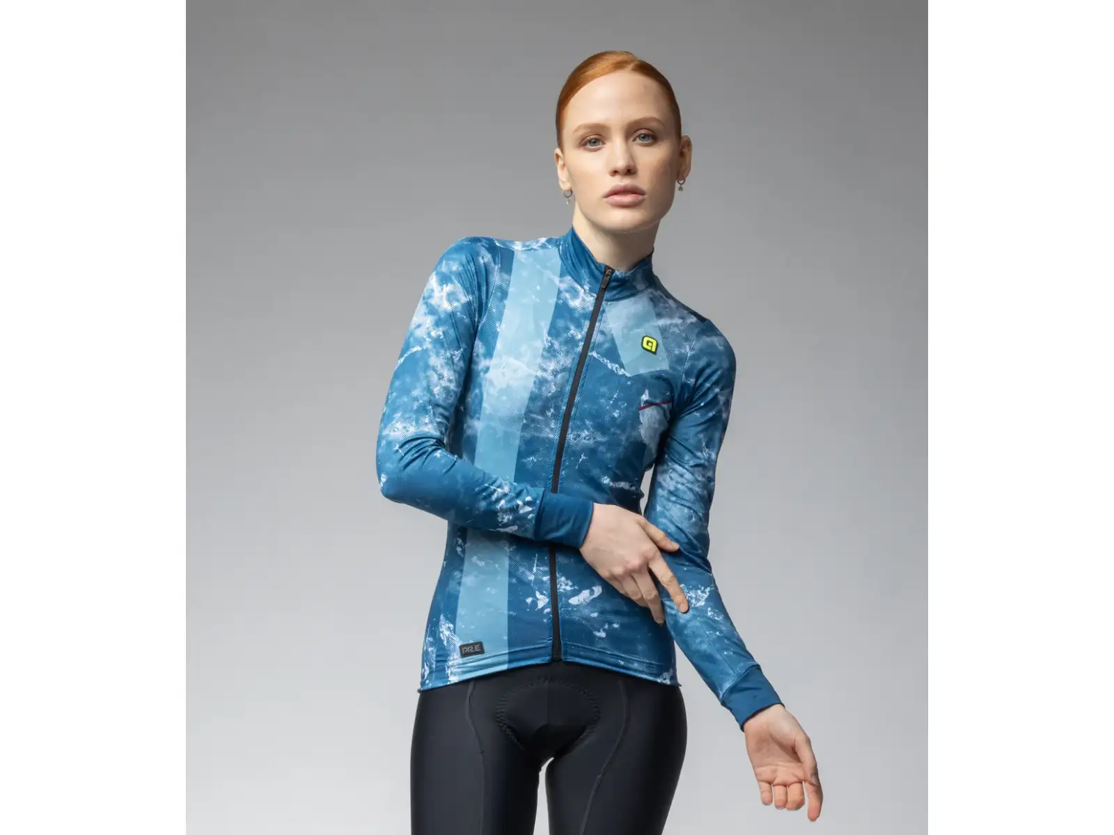 Alé PR-E Icy dámský dres dlouhý rukáv Blue