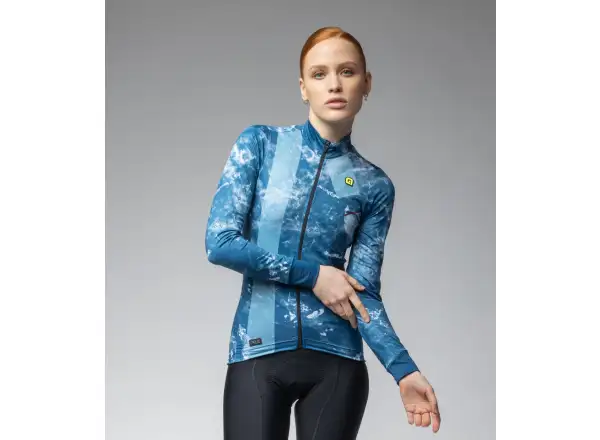 Alé PR-E Icy dámský dres dlouhý rukáv Blue