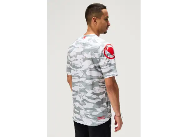 Endura LTD Mountain Camo Printed pánské triko krátký rukáv Grey