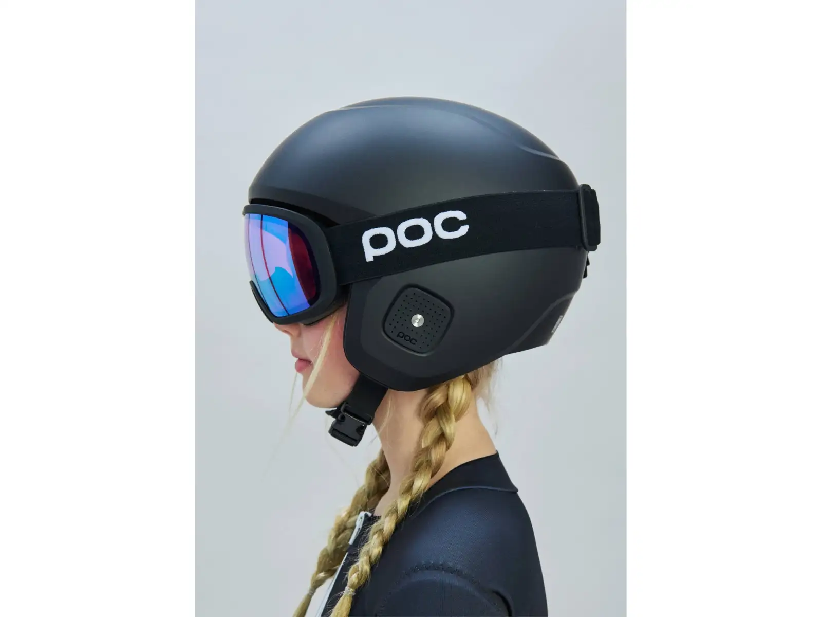 POC Skull Dura Jr lyžařská přilba Uranium Black Matt