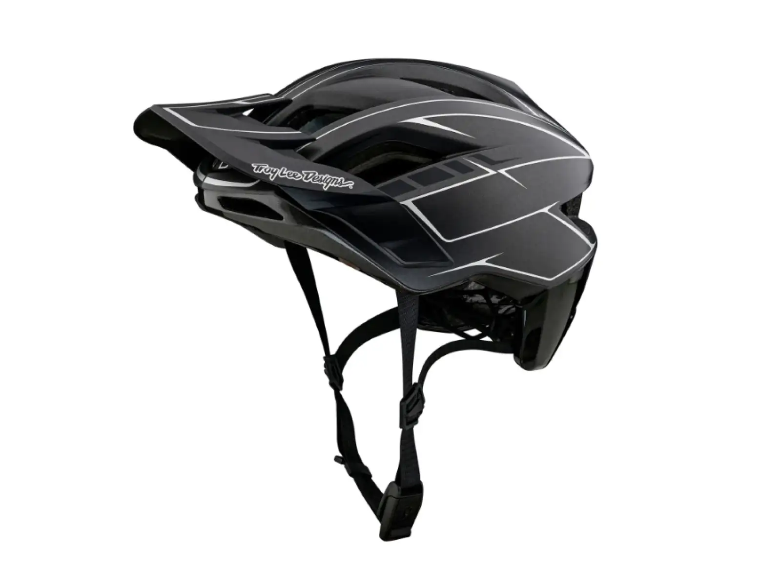 Troy Lee Designs Flowline SE MIPS přilba Pinstripe Charcoal/Black