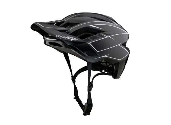 Troy Lee Designs Flowline SE MIPS přilba Pinstripe Charcoal/Black