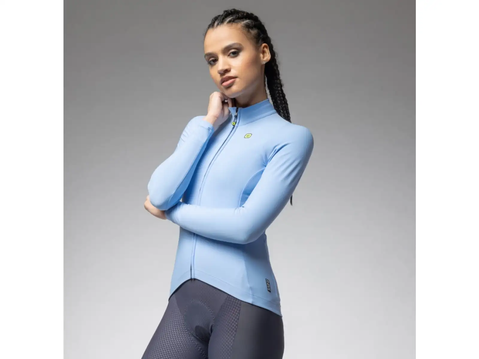 Alé R-EV1 Warm Race 2.0 dámský zateplený dres dlouhý rukáv Sky Blue