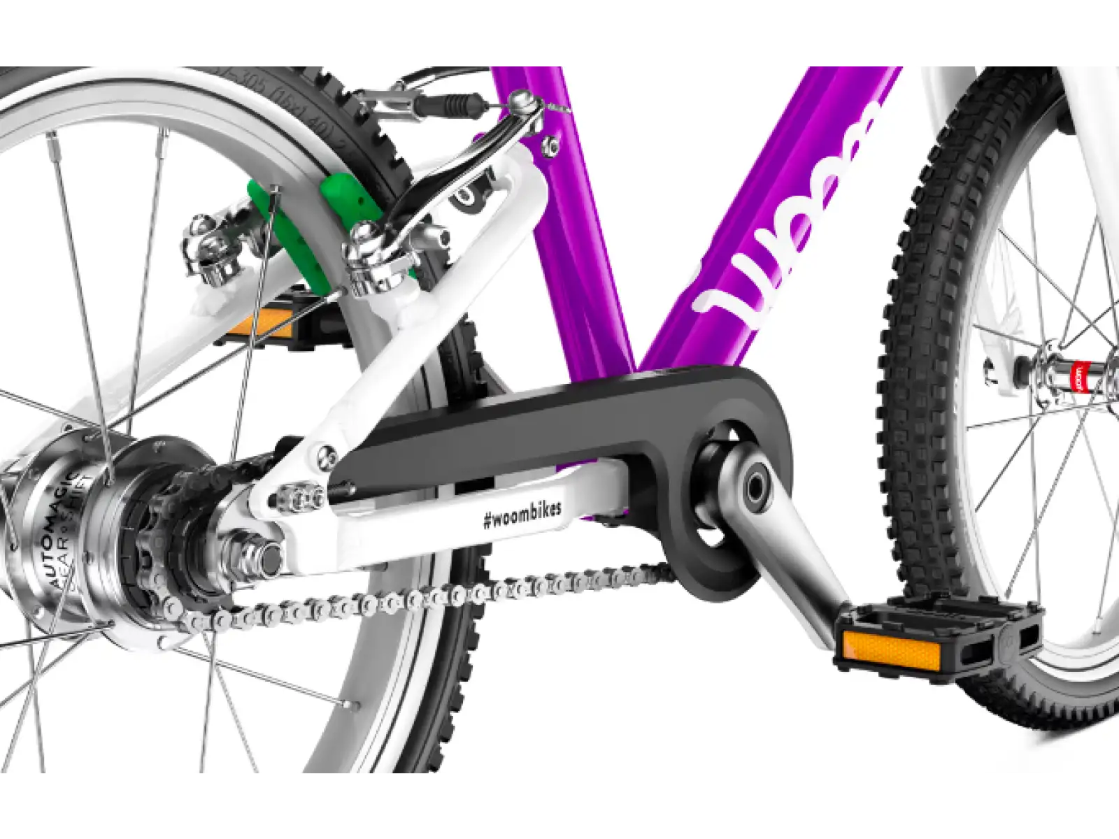 Woom 3 Automagic dětské kolo 16" Purple