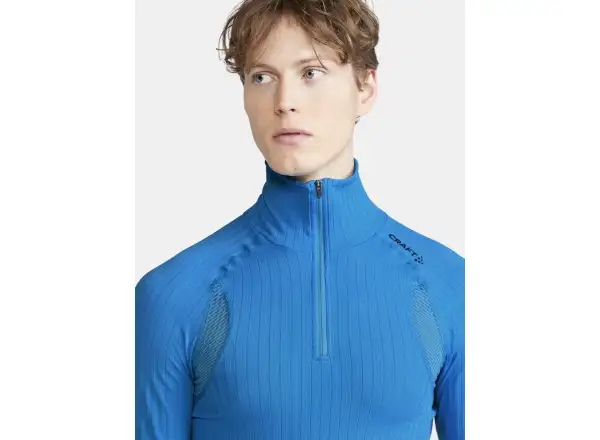 Craft Active Extreme X Zip pánské triko dlouhý rukáv modrá