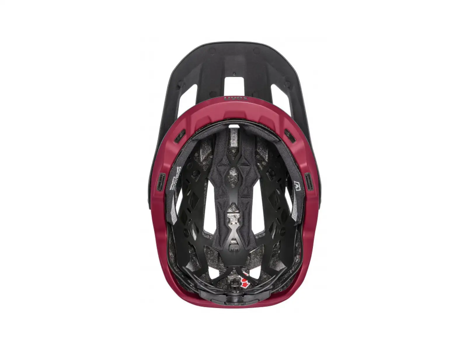 Uvex Renegade MIPS přilba Ruby Red/Black Matt