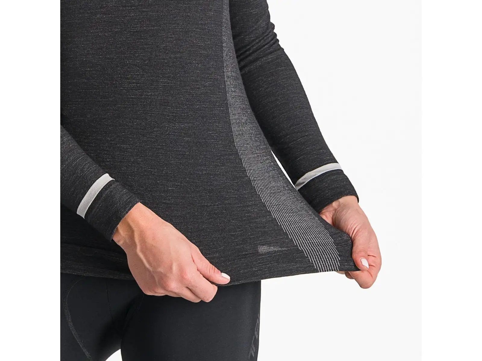 Castelli Merino dámské spodní triko dlouhý rukáv Black