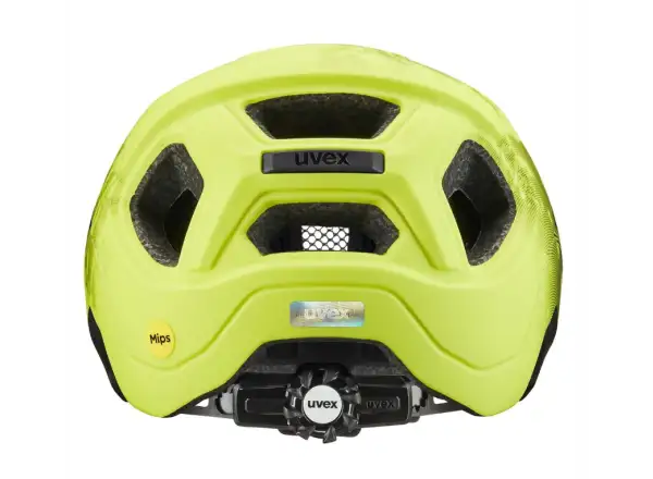 Uvex React Jr. MIPS MTB dětská přilba Lime/Black Matt