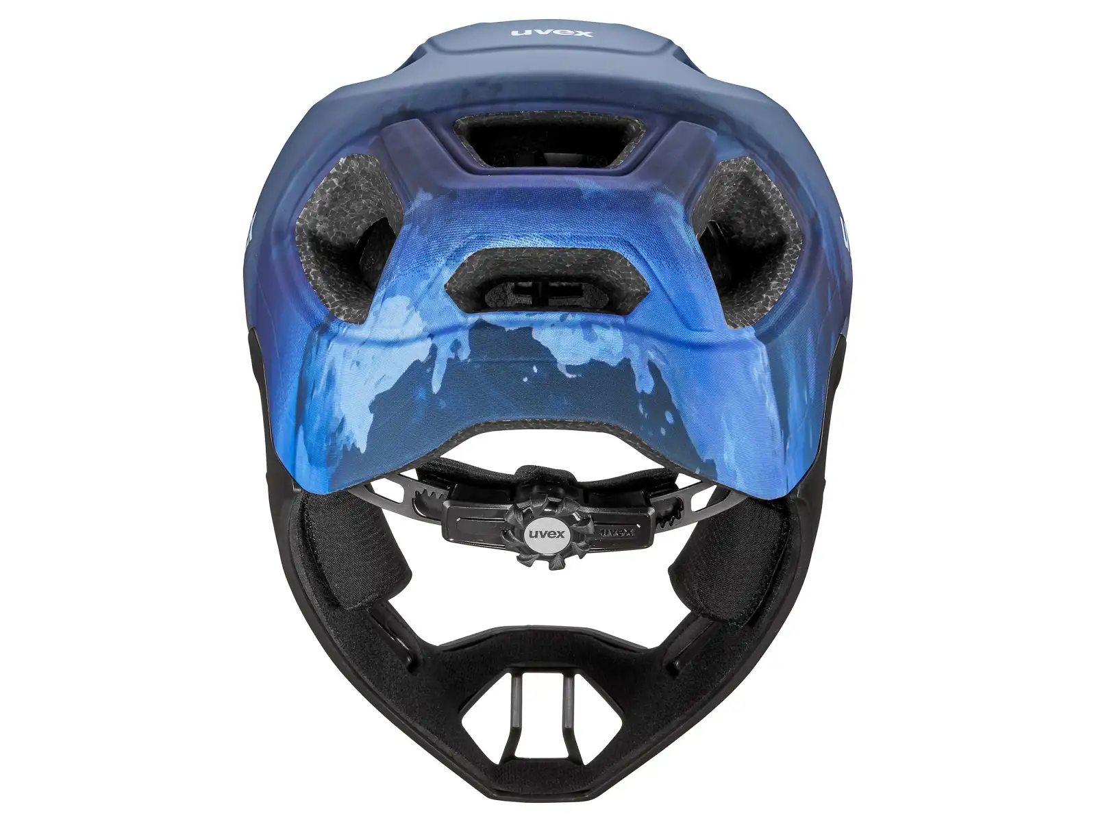 Uvex React JR Fullface MTB přilba Dusk blue matt