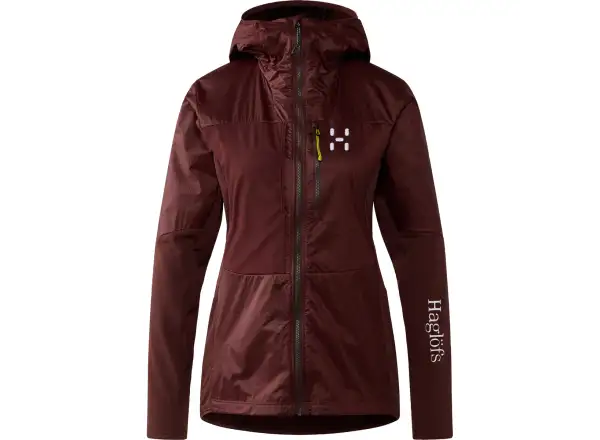 Mikina Haglöfs Nallo Touring Hybrid Mid dámská hnědá M