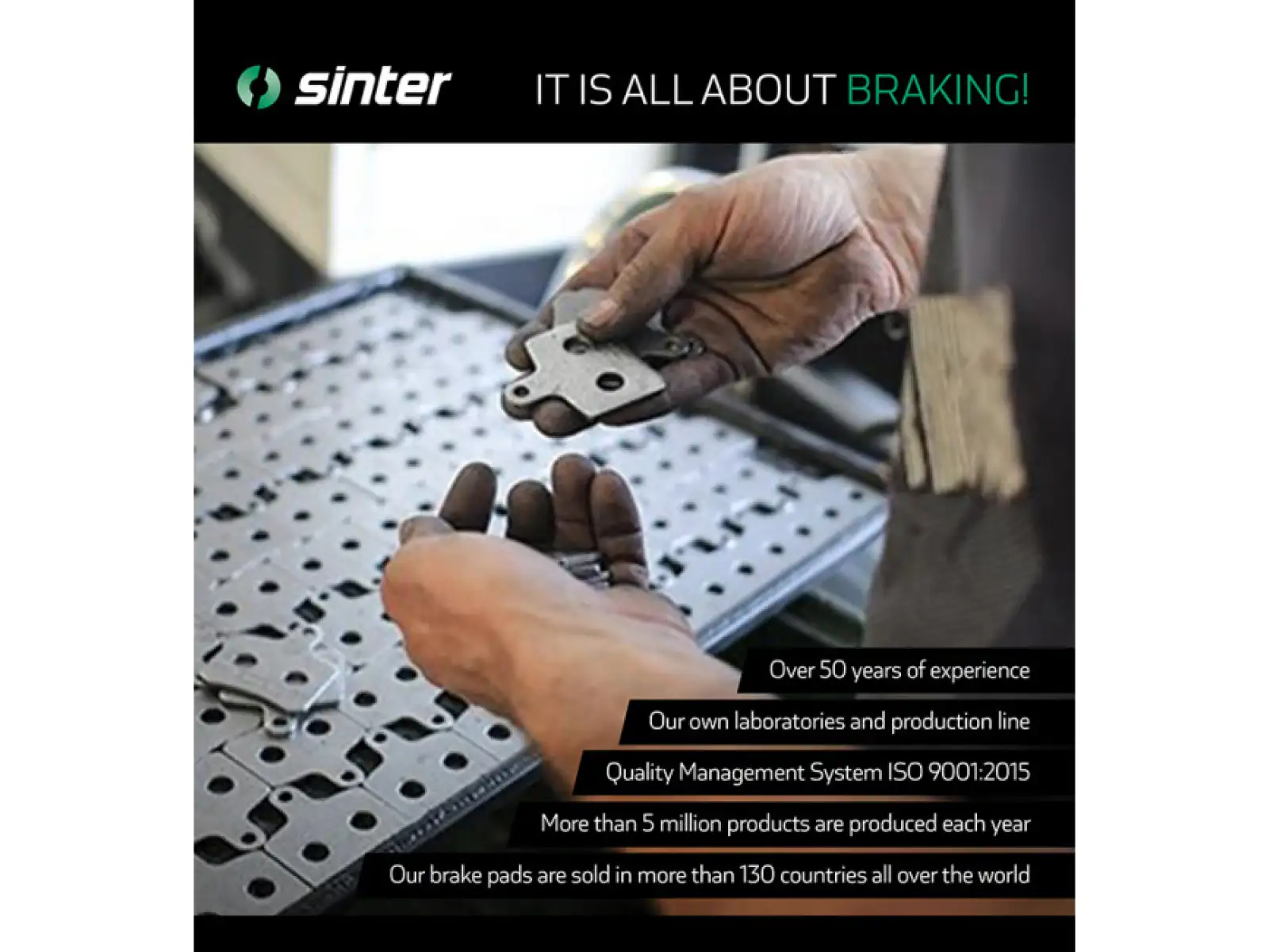 Sinter Shimano A Type brzdové destičky polymer modrá