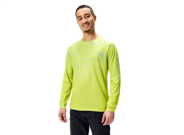 Endura LTD Marble Printed pánský dres dlouhý rukáv Lime Green