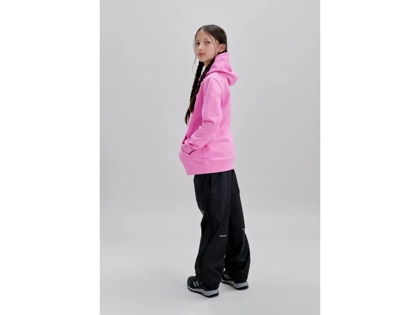 POC Hood Jr dětská mikina s kapucí Thulite Pink/Hydrogen White