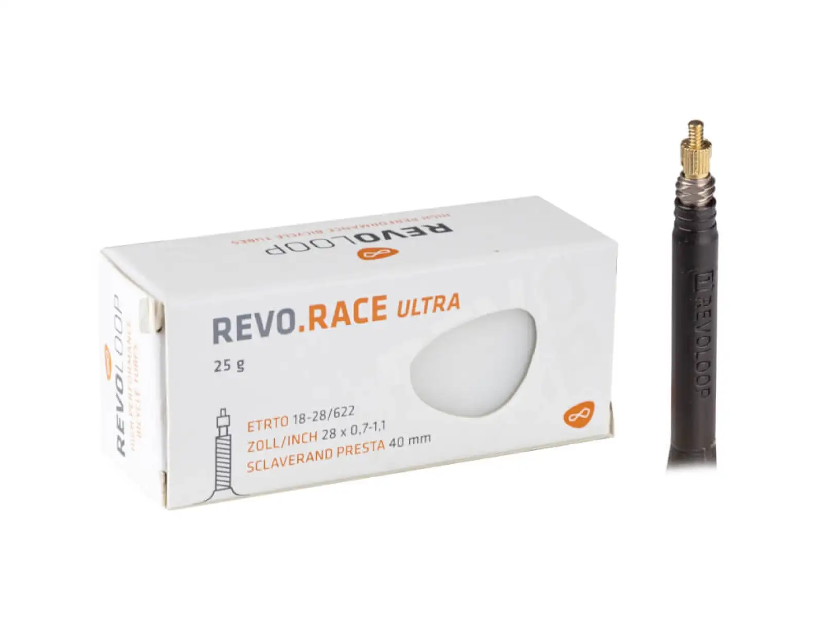 Revoloop Race Ultra silniční duše 18/28-622 FV40 gal. ventil