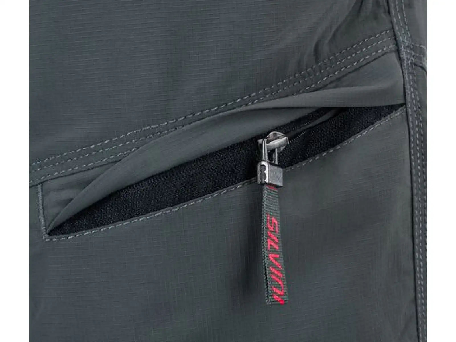 Silvini Rango pánské MTB kraťasy charcoal/red