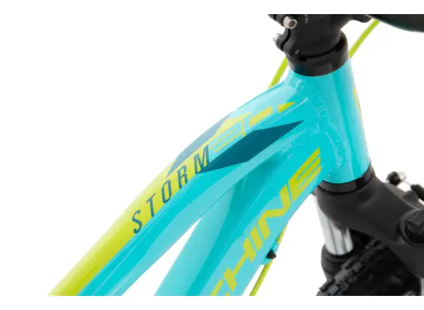 Rock Machine Storm 20 VB dětské kolo Gloss Neon Cyan/Yellow/Petrol