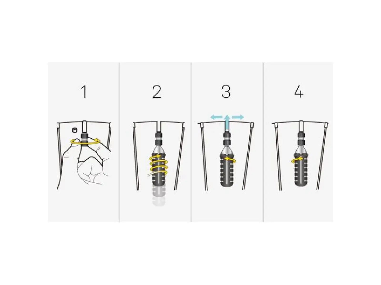 Topeak Nano Airbooster pumpa + 16g CO2 náplň