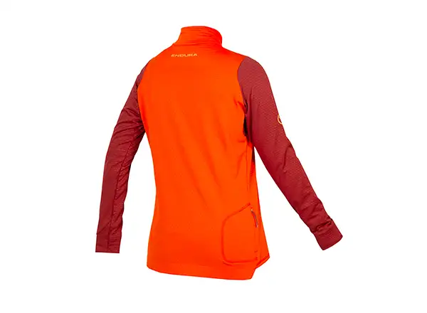Endura Singletrack Fleece dámský dres dlouhý rukáv Paprika