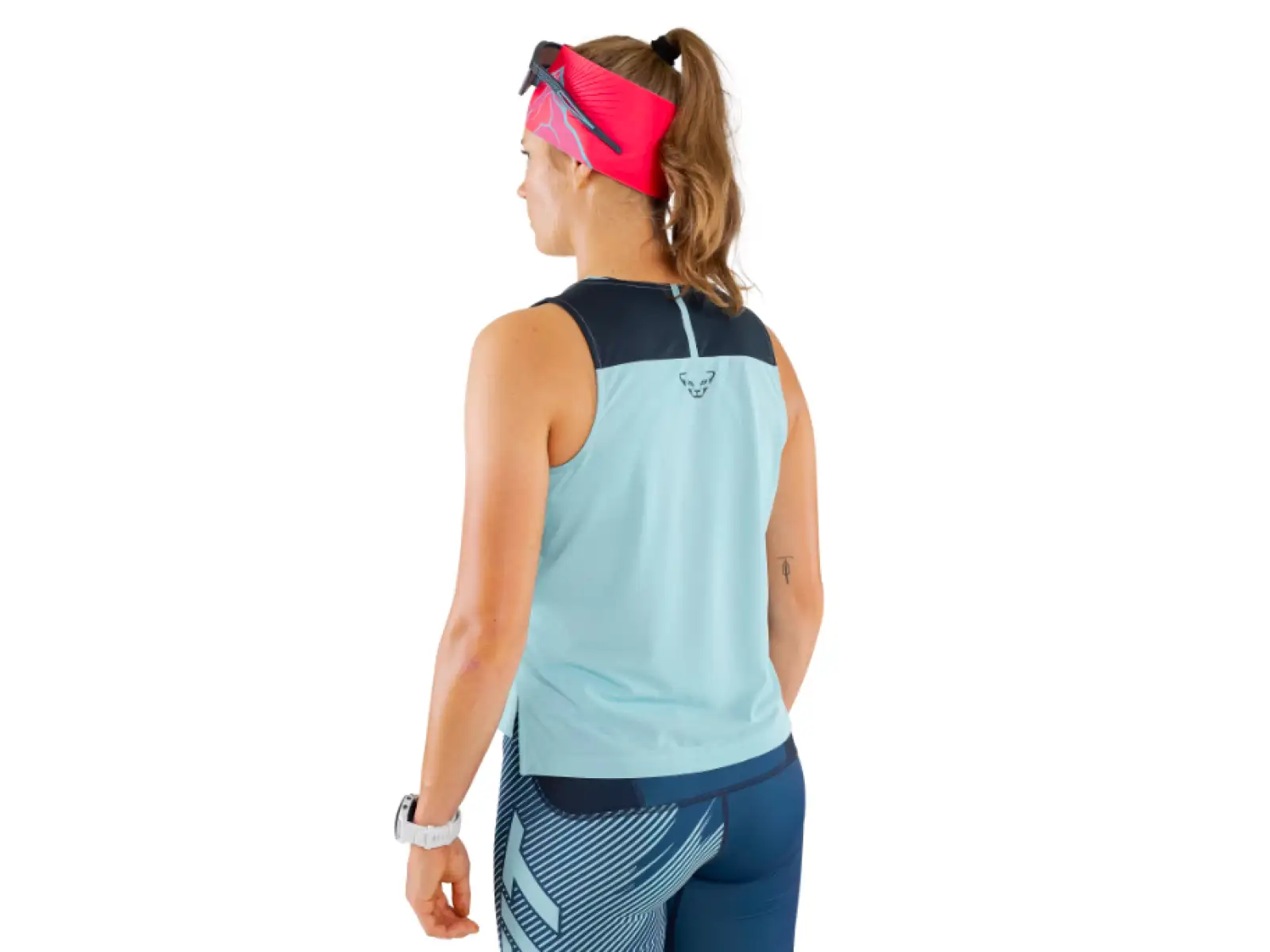Dynafit Sky Crop Top dámské triko bez rukávů Marine Blue