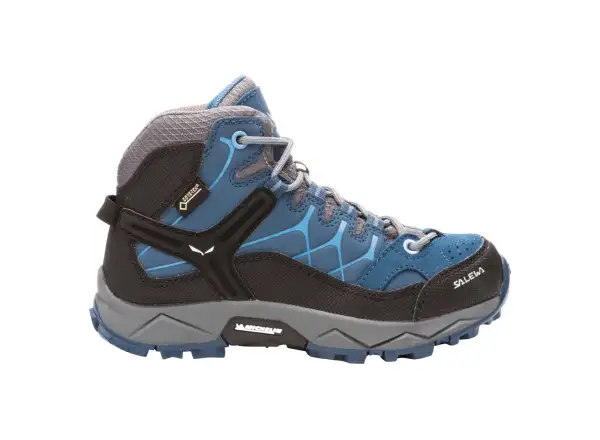 Salewa Alp Trainer Mid GTX dětské outdoorové boty Dark Denim Charcoal