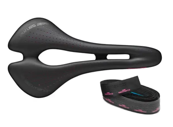 Selle San Marco Aspide Supercomfort Racing Wide Lady KIT (black/pink) 2020 + omotávka