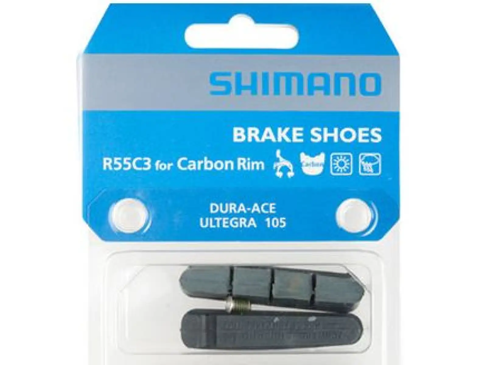 NE Shimano R55C3 Carbon brzdové gumičky pro Dura Ace/Ultegra/105