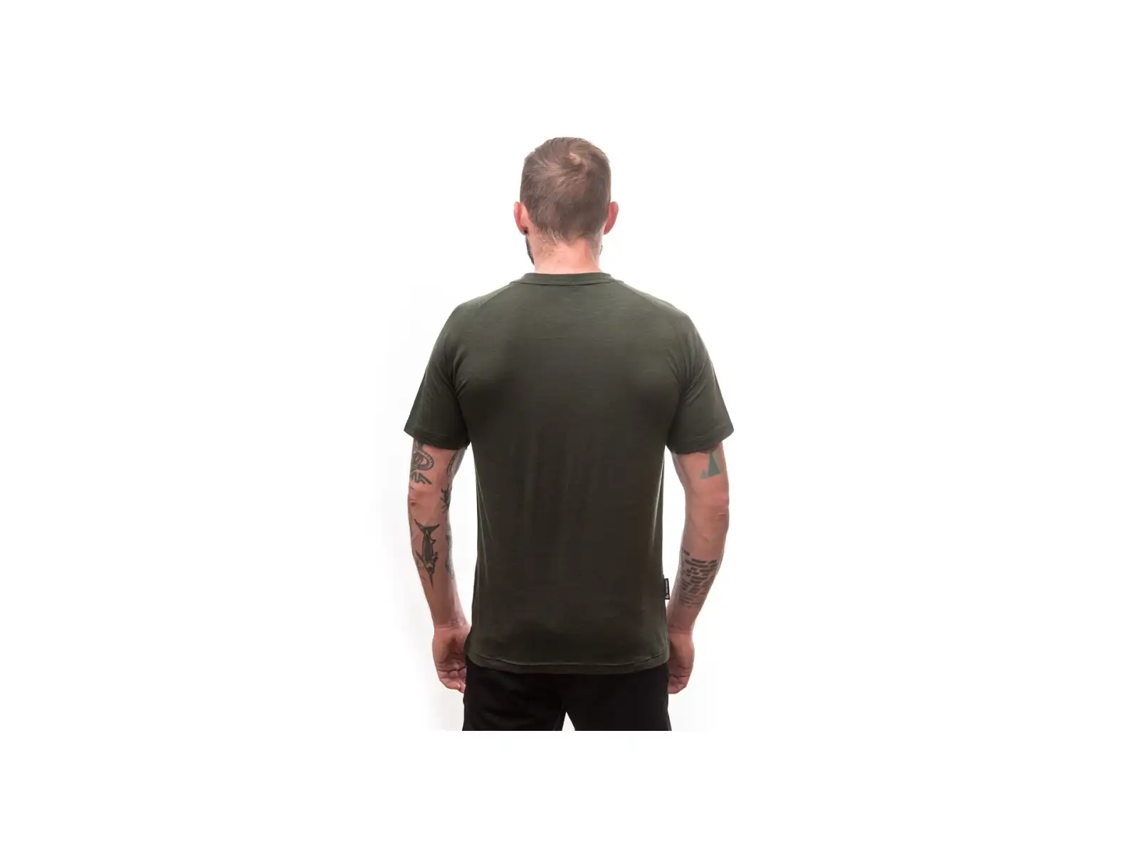 Sensor Merino Air Earth pánské triko krátký rukáv Olive Green