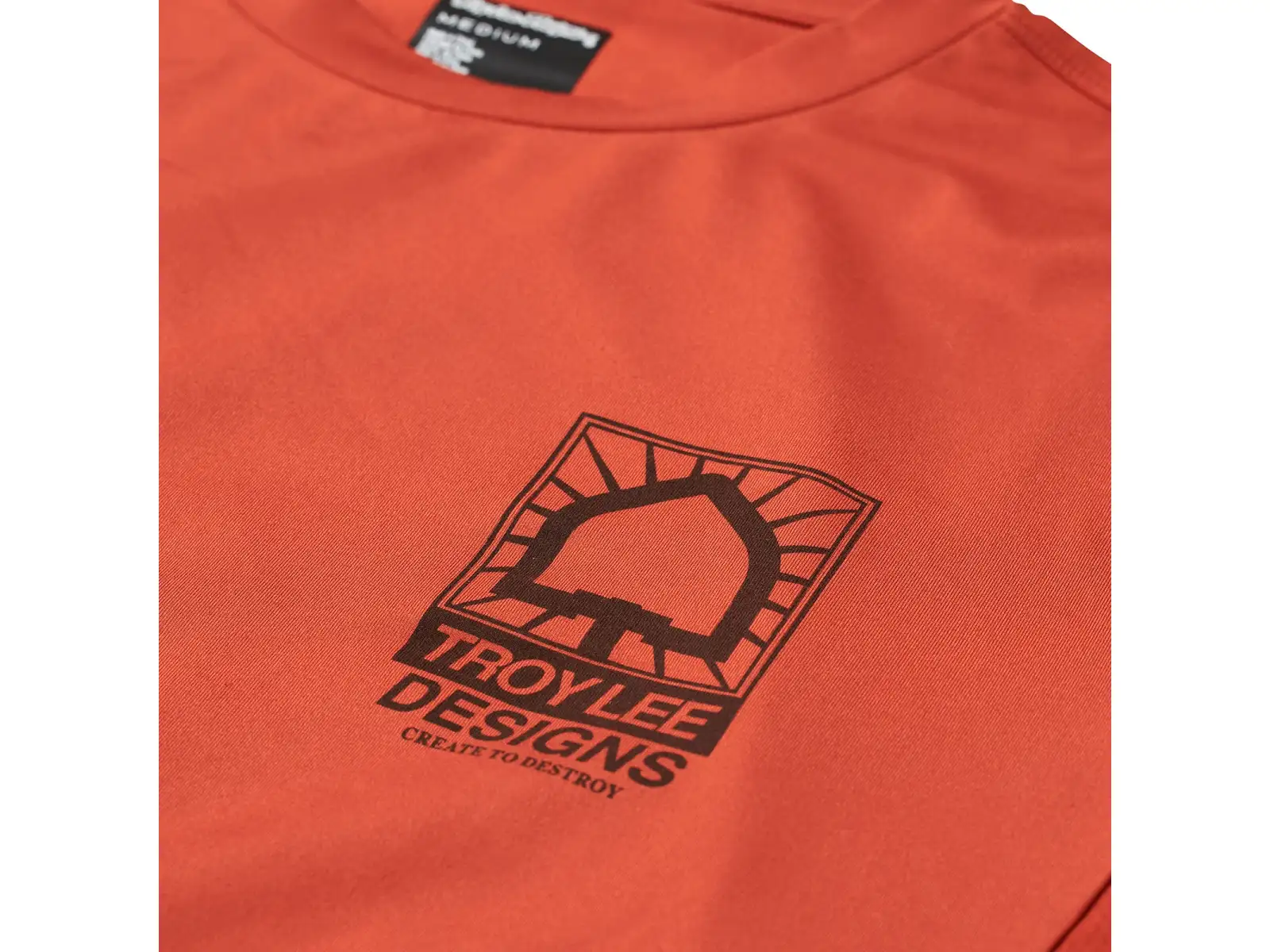Troy Lee Designs Ruckus Ride Tee Create To Destroy pánský dres dlouhý rukáv Brick