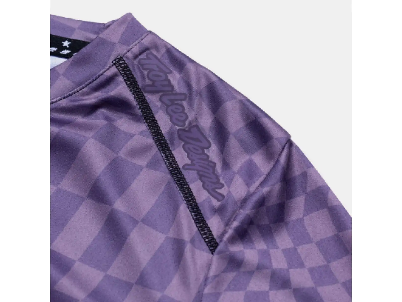 Troy Lee Designs Lilium Twisted Checkers dámský dres douhý rukáv Deep Purple