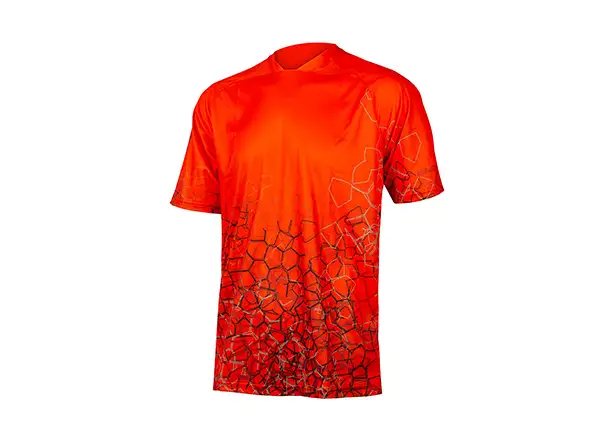 Endura SingleTrack Print Tee LTD pánský dres krátký rukáv Paprika