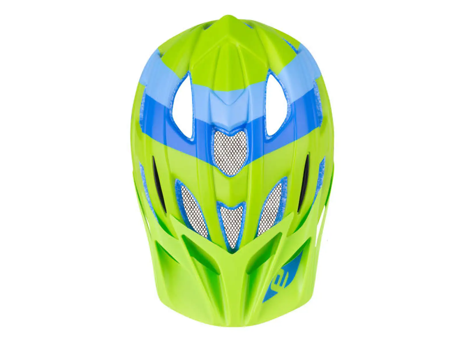 Etape Hero dětská cyklistická přilba zelená/modrá matná