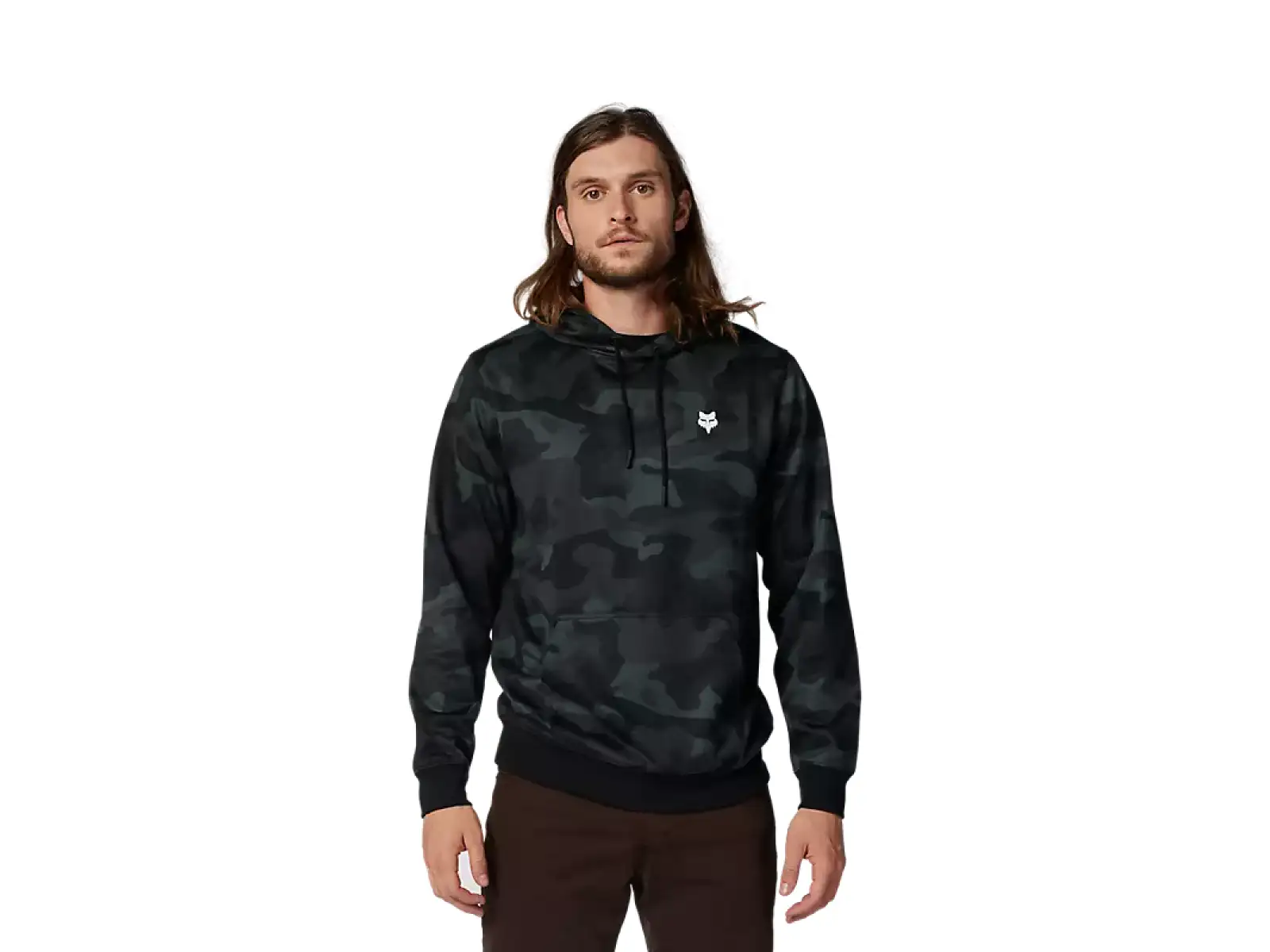 Fox Head Camo Fleece pánská mikina Black Camouflage