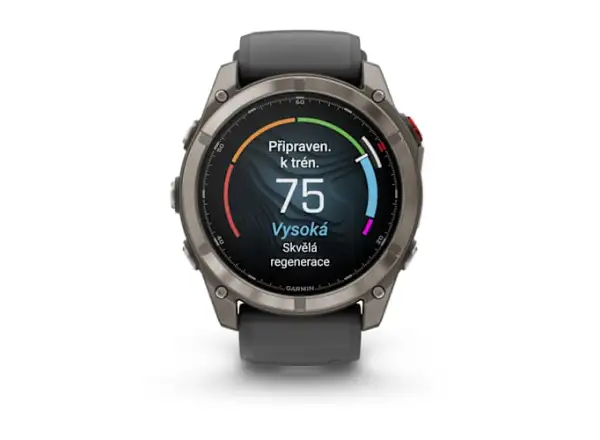 Garmin fenix 8 Pro 51 mm AMOLED Sapphire chytré hodinky Titanium Graphite/Black