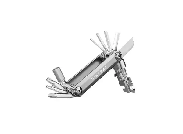 Topeak Mini P20 multiklíč 20 funkcí stříbrná