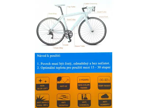 Airbone Paint Guard ochranné samolepky na rám 13ks
