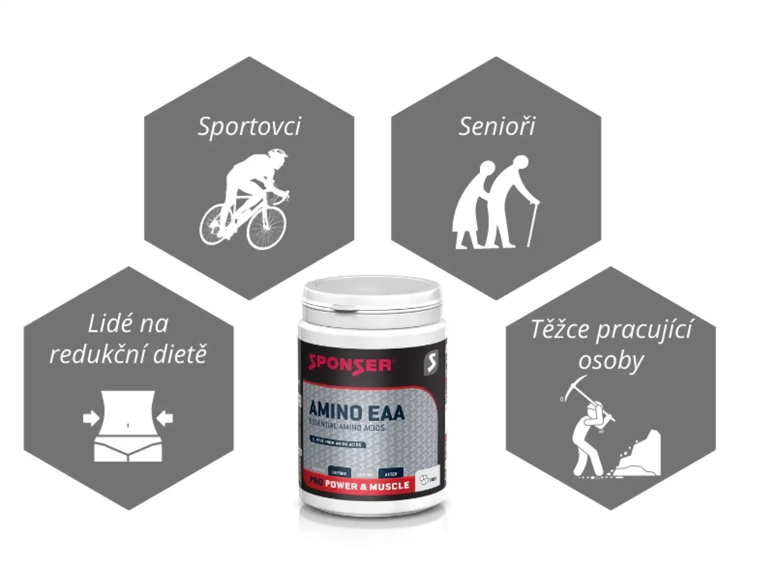 Sponser Amino EAA aminokyseliny v tabletách 140 tablet