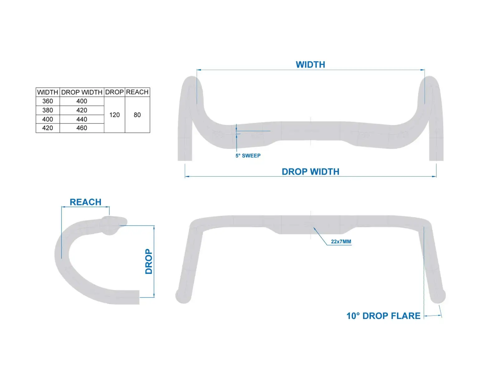 Ritchey WCS Streem Internal Routing silniční řídítka