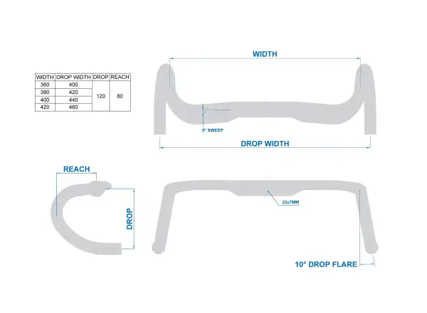 Ritchey WCS Streem Internal Routing silniční řídítka