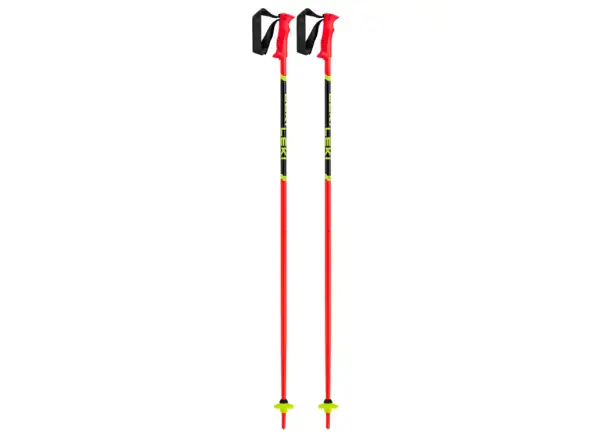 Leki Racing Kids dětské sjezdové hole Bright Red/Black/Neon Yellow