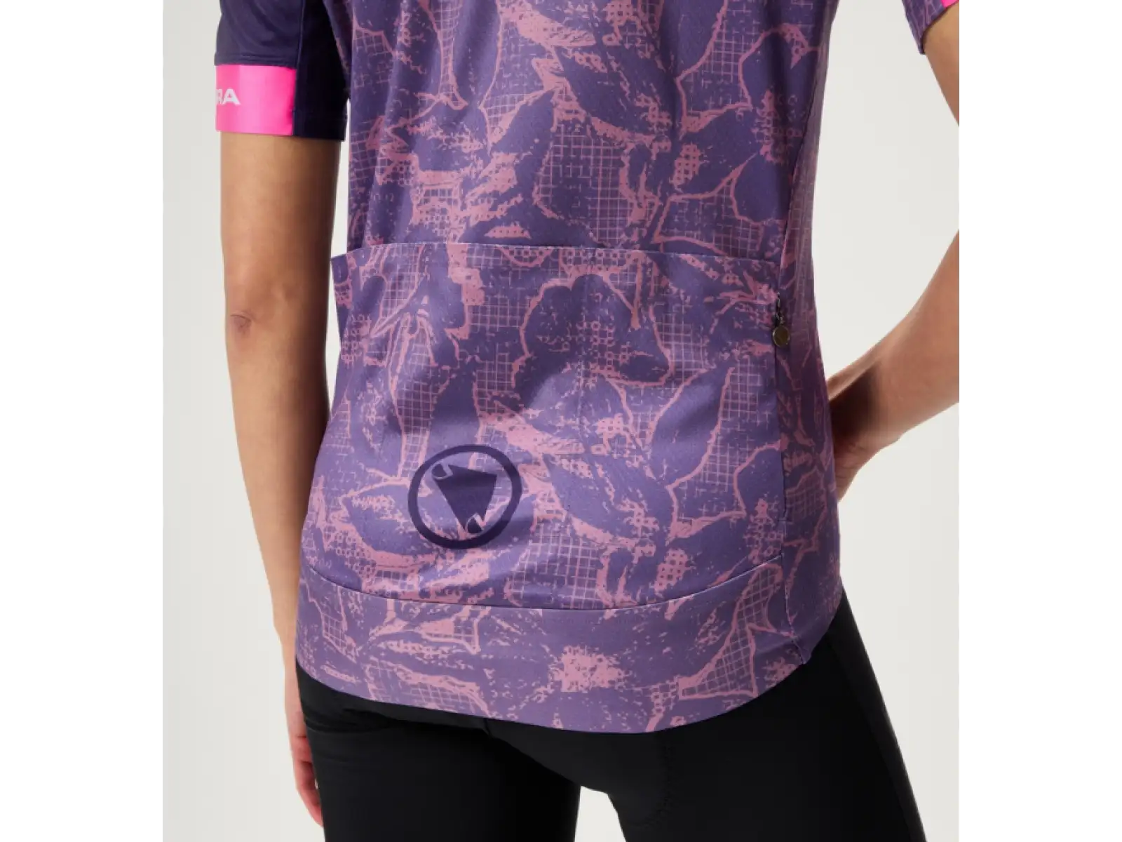 Endura FS260 Floral dámský dres krátký rukáv Bramble