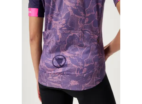 Endura FS260 Floral dámský dres krátký rukáv Bramble