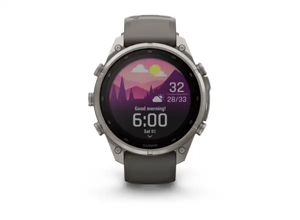 Garmin Fénix 9 Pro inReach Solar 47 mm chytré hodinky Titanium Pebble Gray/Silver Gray